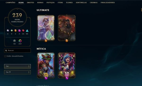League of Legends account with 239 skins | All champions