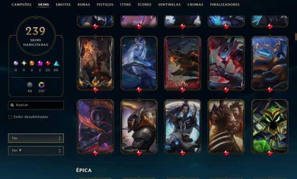 League of Legends account with 239 skins | All champions