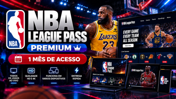 NBA LEAGUE PASS PREMIUM 1 MÊS | ACESSO PRIVADO + ENTREGA RÁPIDA
